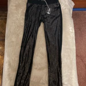 Women’s, small leggings sequins, brand Honey Bun, never worn , small sz